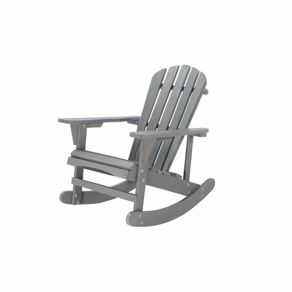 Oasis Solid Wood Adirondack Rocking Chair OA2825758